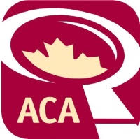 logo ACA Association of Canadian Archivists, magnifying glass with maple leaf